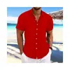 Camisa Masculina Casual Jacquard Listrado de Manga Curta Solta Nova Amazon Aliexpress Transfronteiriça