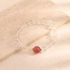 Pulseira de Cristal Branco, Pedra Natural, Cristal Morango, Pulseira de Contas Citrino, Elegante, Versátil e Doce Joia de Mão para Mulheres Atacado