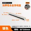 Caja de Rosca Amortiguadora de Aleación de Aluminio Cubierta de Agujero para Cables de Escritorio Computadora Escritorio Cuadrada