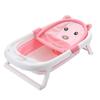 Red de baño en forma de T de dibujos animados para bebé, red de baño antideslizante para bebé, el recién nacido puede acostarse en ella, estante de baño cómodo y transpirable