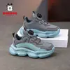 Sapatos Infantis Babudou Primavera e Outono 2026 Novo Estilo Sapatos Esportivos Respiráveis de Malha para Meninos Tênis de Corrida de Malha Simples para Meninos