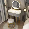 Tocador minimalista, tocador nórdico de lujo ligero, tocador de tamaño pequeño, tocador mini moderno para dormitorio nuevo