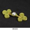 Nuevo Hanfu de estilo chino Hebilla Perla Hebilla de tres ruedas Estilo nacional Botón tejido a mano Traje Tang Cheongsam Ropa Accesorios de decoración