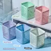 Caja de Almacenamiento Multifuncional Cuadrada Portalápices Caja de Almacenamiento para Material de Oficina Estudiante Creativo Simple Papelería de Escritorio Portátil Lápiz