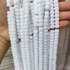 Contas de Vidro Dundun 8x6mm Cor Natural Multicor Jade Sintético Nevado Pulseira Colar DIY Joias com Contas Que Não Desbotam