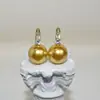 Aretes de princesa de circón en forma de cubeta de 12-14 mm, aretes de perla, aretes de lujo de alta gama, aretes simples y de moda
