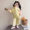 Conjunto de Primavera 2026 para Niñas Nuevo Conjunto Moda Trendy Infantil Pantalones Deportivos Casuales para Primavera y Otoño Conjunto de Dos Piezas