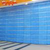 Puerta de persiana ignífuga de tela inorgánica AB Clase C para complejo comercial, persiana cortafuegos, persiana plegable de doble pista