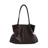 Moda Coreana e Japonesa simples grande capacidade brilhante 2026 nova bolsa de ombro tote de outono para mulher com acessórios