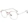 Armazón de Gafas para Mujer Karin Multilado Estilo Coreano H0062A Ultra Ligero Tr Acero Inoxidable de Alta Elasticidad Armazón para Gafas de Prescripción