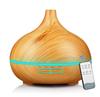 Humidificador Ultrasónico Colorido con Grano de Madera Esencial para Hogar, Oficina, Dormitorio Máquina de Aromaterapia de Madera Difusor Grande de Cebolla