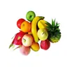 Enfeites de frutas realistas com peso, modelos de maçã biônicos, modelos de vegetais realistas, decorações de frutas falsas, enfeites de uva, adereços