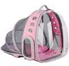 Bolsa para gato Mochila para animais de estimação Cápsula espacial transparente portátil para saída Bolsa para animais de estimação Suprimentos para gatos Mochila respirável