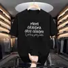 Playera de Malla de Verano de Manga Corta para Hombre, Moderna, Simple con Letras, Americana, Versátil, Delgada, de Media Manga, Top