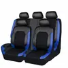 Comercio Electrónico Transfronterizo Europa Rusia Estilo Más Vendido Tela de Malla de Cuero Funda para Asiento de Coche Funda de Asiento Universal Transpirable Cobertura Completa