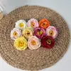 No. 7 Cabezas de Flor de Peonía para Arreglos Florales, Accesorios para el Cabello Hanfu, Decoraciones para Cajas de Regalo Hechas a Mano DIY, Flores Artificiales, Rosas
