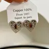 Colar de Titânio Leve Dourado de Luxo Leve e Requintado em Formato de Coração com Pedra Olho de Tigre, Corrente para Clavícula com uma Vibe Vintage de Nicho de Alto Padrão