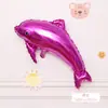 Nuevos Globos de Animales de Dibujos Animados con Temática Oceánica Ins Decoración de Cumpleaños de Bebé Decoración de Escena Delfines, Ballenas, Focas
