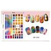 Redanco novos adesivos para nail art com padrão de explosões de rede social 3D, com adesivo, atacado DD-262