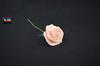 Rosa de flor artificial de espuma de 7 cm Blanco boda decoración de boda flor Tallo de PE flor artificial de espuma flor falsa