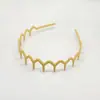 Diadema Ondulada Hueca Antideslizante de 13 Dientes Color Caramelo Europea y Americana Transfronteriza Diadema para Mujer Mate Accesorio para el Cabello Borde Ancho