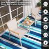 Estera de camping personalizada para RV, hecha de tubo de polipropileno trenzado, antienvejecimiento y resistente a la humedad, para exteriores, para jardín, patio y césped.