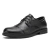 Zapatos Casuales de Cuero Británicos Estilo Nuevo para Todas las Estaciones para Hombre de Negocios Transpirables Resistentes al Desgaste Tacón Bajo Lugar de Trabajo Entrevista Trayecto Zapatos Formales de Cuero