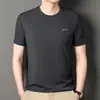 Camiseta de Manga Corta con Cuello Redondo para Hombre Transmitida en Vivo, Nueva Moda Juvenil Tendencia Verano 2026 Camiseta Fina de Seda de Hielo para Hombre, Venta al por Mayor