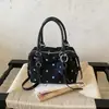 Bolsa Boston de Bolinhas Doce Estilo Coreano 2026 Verão Nova Moda de Nicho Feminina Chique para o Dia a Dia Bolsa de Ombro Único Transversal