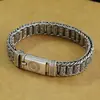 Pulseira com Roda de Oração de Mantra de Seis Palavras para Homens e Mulheres, Fecho de Encaixe Estilo Chinês, Estilo Vintage Retrô, Ousada e Única, Atacado