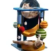 Estructura de escalada para gatos para uso en casa, Torre grande para gatos, Estructura de escalada para gatos, Nido grande específico para gatos, Nido para gatos tipo cápsula espacial para todas las estaciones