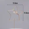Decoração de Bolo de Aniversário para Assar Ferro Amor Plug-in Enfeites Coroa de Diamante Lua Luz Vestir