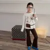 Aimo Beibei 2026 Otoño Nueva Ropa Infantil para Niñas Estilo Coreano Casual Camiseta de Manga Larga con Estampado de Gato Lindo