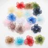 Accesorios de bricolaje con flores de tela de varios estilos, accesorios para hacer carcasas de teléfonos móviles, flores adhesivas, lazos, rosas, flores de gasa