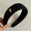 Diadema de estilo coreano de ala ancha para mujer con detalles dorados, Diadema de corona alta para uso diario, Versátil para salir