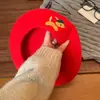 Boina de Lã Branca com Bordado de Filhote Fofo para Mulheres, Outono e Inverno, Emagrece o Rosto, Quente, Chapéu de Artista Estilo Japonês
