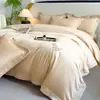 Conjunto de quatro peças bordado de algodão de fibra longa de Xinjiang, lençol e fronha 100% algodão, lençol de elástico de algodão puro para uso doméstico, conjunto de cama para quarto principal