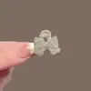 Pinza Metálica Vintage Linda Pequeña Pinza de Agarre Pedrería Perla Pinza para Cola de Caballo Alta Pinza de Amor Pinza Tiburón Alto Sentido Tocado