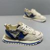 Guofeng Bordado Sapatos Torre Masculino Outono 2025 Novo Confortável Tecido Aumentado Versátil Moda Explosões Sapatos Casuais Masculinos
