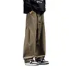 Pantalones de Trabajo de Marca Americana de Moda Talla Grande para Hombre Primavera y Otoño Sueltos Rectos Casuales Pantalones Largos de Pierna Ancha de Moda para Hombre