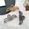 Estilo Europeo y Americano Personalidad Pinza de Pelo Exagerada Estilo Oscuro Metal Araña Pinza de Presión Nicho Placa Trasera de la Cabeza Pinza de Tiburón para el Cabello Accesorios para el Cabello