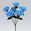Flor de Rosa Artificial, Rosa Hibisco de 6 Cabeças, Flor Falsa para Decoração de Casa, Buquê de Casamento, Adereços Florais para Fotografia