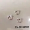 Arte de Uñas Transfronterizo Ultra Brillante Circonita Lazo Plateado Decoración de Uñas Celebridad de Internet Popular Venta Caliente Mariposa Pequeña Accesorios para Uñas Al por Mayor