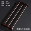 Suporte de armazenamento para xícaras de chá kung fu ébano camada única Suporte para secar xícaras Escorredor para conjunto de chá Suporte para xícaras de madeira maciça Acessórios para cerimônia do chá