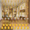Cortina de Contas Decorativa de Cristal para Divisória de Sala de Estar, Tela e Divisória de Porta a Porta, Adequada para Corredor, Banheiro e Entrada, Não Requer Furação