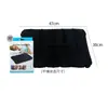 Almohada inflable de PVC con flocado, cómoda para viajes, camping, trenes, aviones, cintura y espalda, de cuero.