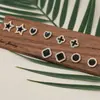Pendientes de Trébol de Cuatro Hojas Incrustados de Diamantes para Mujer, Pendientes de Nuevo Estilo 2025, Envío Transfronterizo 24 Horas, Incrustados con Diseños Frescos y Dulces