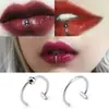 Joias Estilo Europeu e Americano em Estoque, Argolas Falsas para Lábio Sem Perfuração em Aço Inoxidável, Fornecimento para E-commerce Transfronteiriço, Piercings de Nariz, Piercings de Lábio, Tachas para Lábio