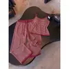 Pijama de tirantes a rayas con copas en el pecho para mujer, ropa de verano, se puede usar para salir, conjunto de top sin mangas y pantalones largos, pijama con copas en el pecho