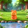 Figuras Creativas Lindas de Animales Pequeños del Bosque Caricatura Jirafa Ardilla Mono Decoración de Paisajismo de Escritorio Accesorios Venta al por Mayor